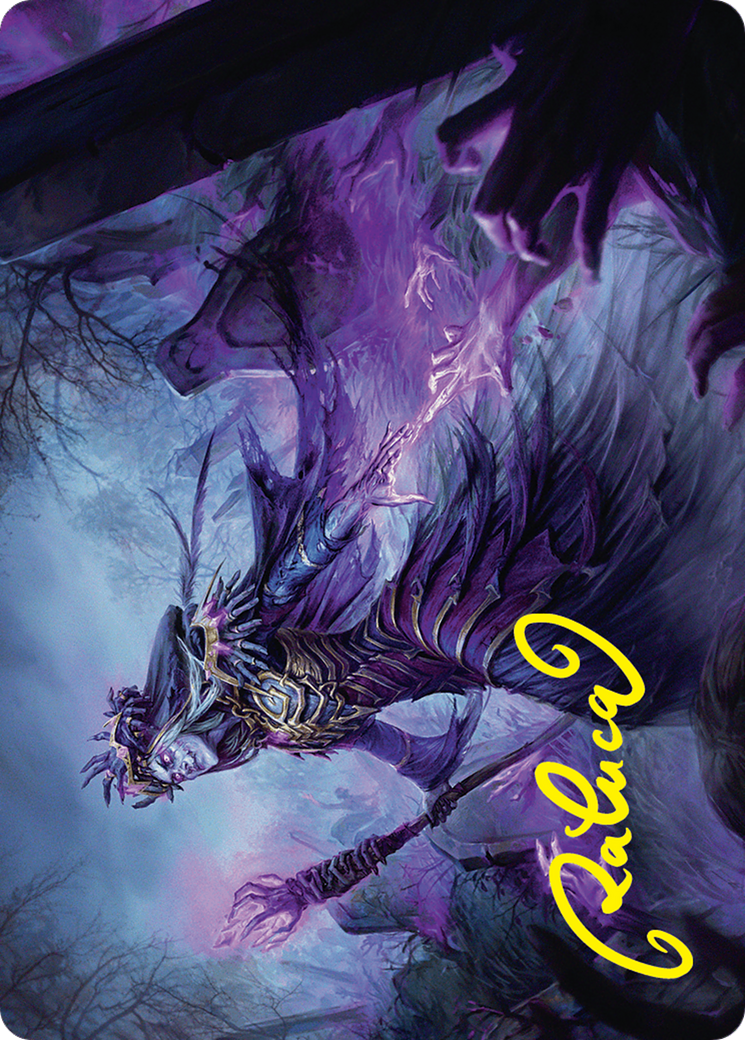 Zul Ashur, Lich Lord Art Card (10/54) (Gold-Stamped Signature) [Foundations Art Series] | The CG Realm