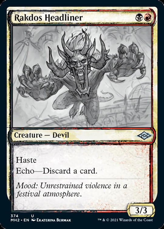 Rakdos Headliner (Showcase) (MH2-374) - Modern Horizons 2: (Showcase)