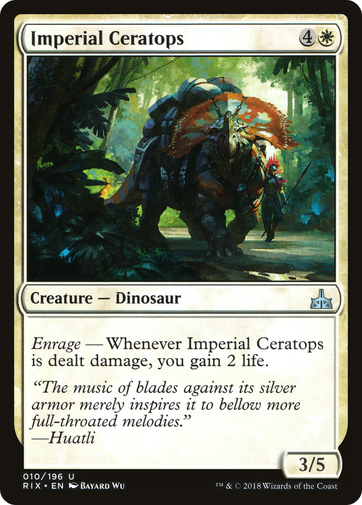 Imperial Ceratops (RIX-010) - Rivals of Ixalan