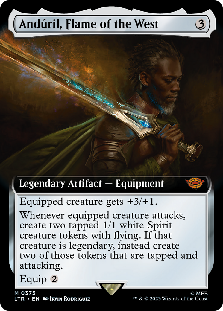 Anduril, Flame of the West (Extended Art) (LTR-375) - The Lord of the Rings: Tales of Middle-earth: (Extended Art)
