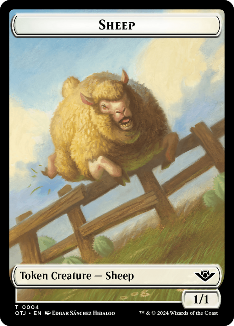 Sheep Token [Outlaws of Thunder Junction Tokens] | The CG Realm