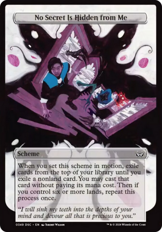 No Secret Is Hidden from Me (Full Art) (A:DSC-349) - Duskmourn: House of Horror Commander