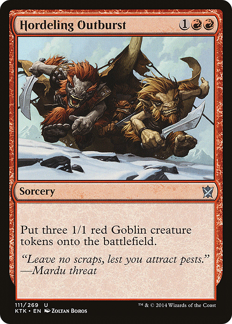 Hordeling Outburst (KTK-111) - Khans of Tarkir