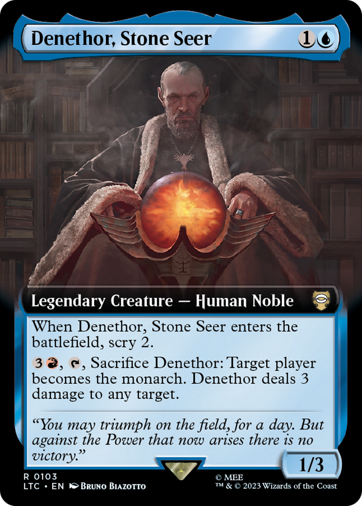 Denethor, Stone Seer (Extended Art) [The Lord of the Rings: Tales of Middle-Earth Commander] | The CG Realm