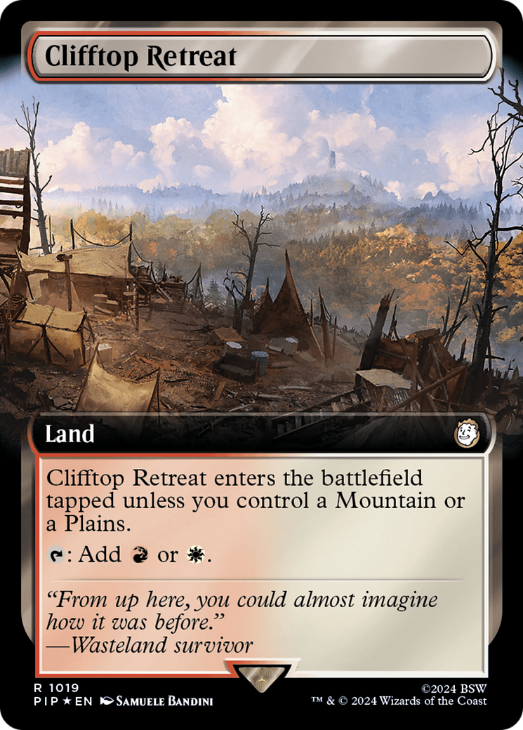 Clifftop Retreat (Extended Art) (Surge Foil) [Fallout] | The CG Realm