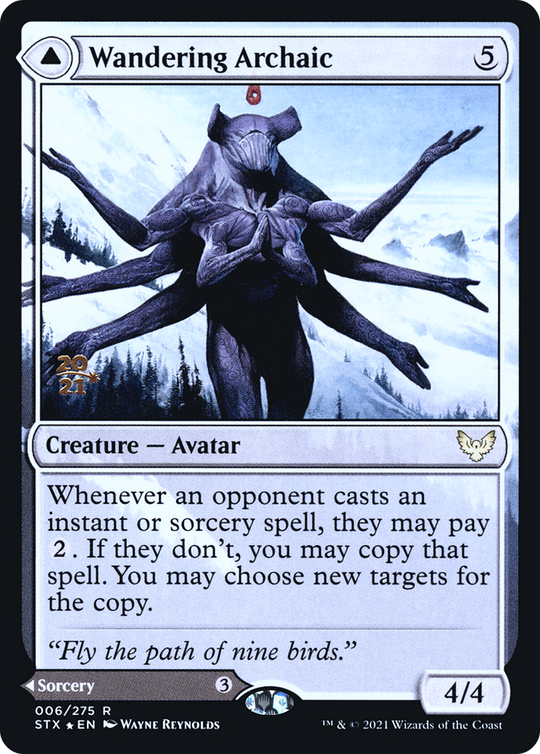 Wandering Archaic (PRE-006) - Strixhaven: School of Mages Promos Foil