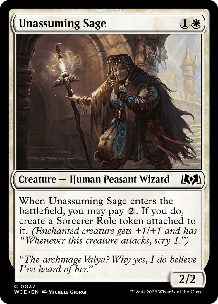 Unassuming Sage (WOE-037) - Wilds of Eldraine