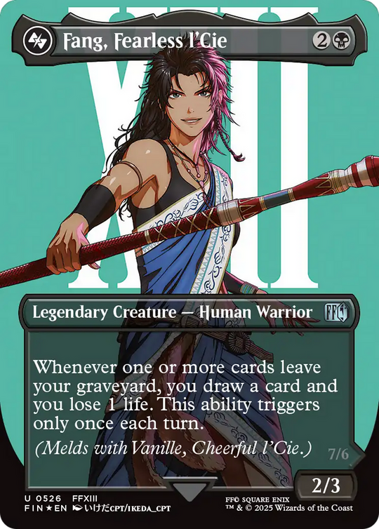 Fang, Fearless l'Cie (Borderless) (Surge Foil) (FIN-526) - FINAL FANTASY Foil