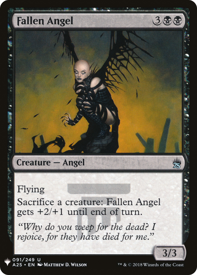 Fallen Angel (LIST-A25-91) - The List