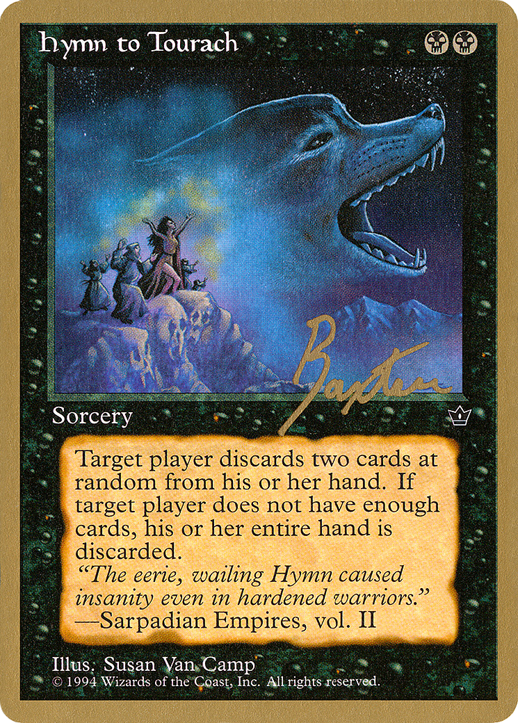 Hymn to Tourach (Wolf) - 1996 George Baxter (FEM) (WCD-) - Pro Tour Collector Set