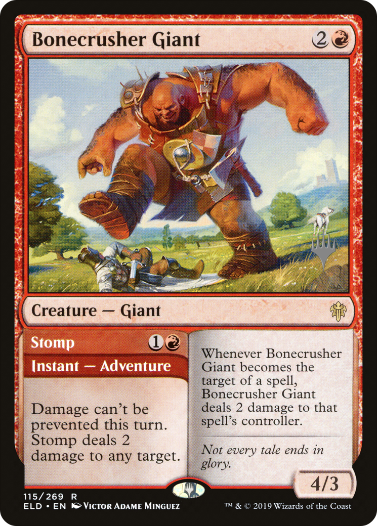 Bonecrusher Giant (PPELD-115) - Throne of Eldraine Promos