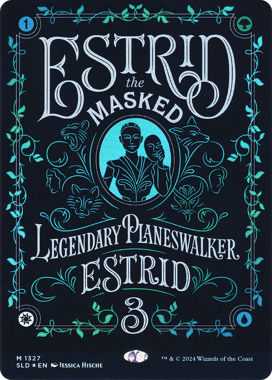 Estrid, the Masked (SLD-1327) - Secret Lair Drop (Borderless) Foil