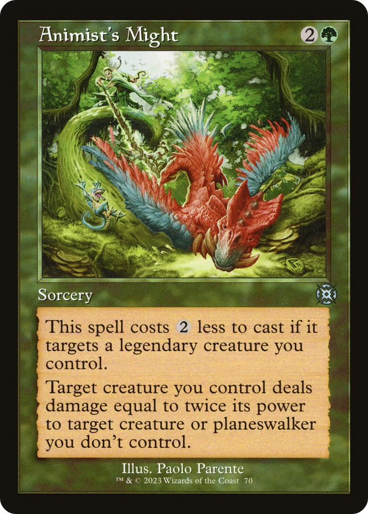 Animist's Might (Retro Frame) (MAT-070) - March of the Machine: The Aftermath: (Showcase)