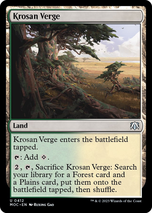 Krosan Verge [March of the Machine Commander] | The CG Realm