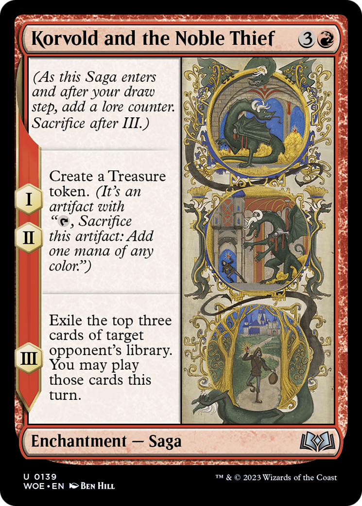 Korvold and the Noble Thief (WOE-139) - Wilds of Eldraine