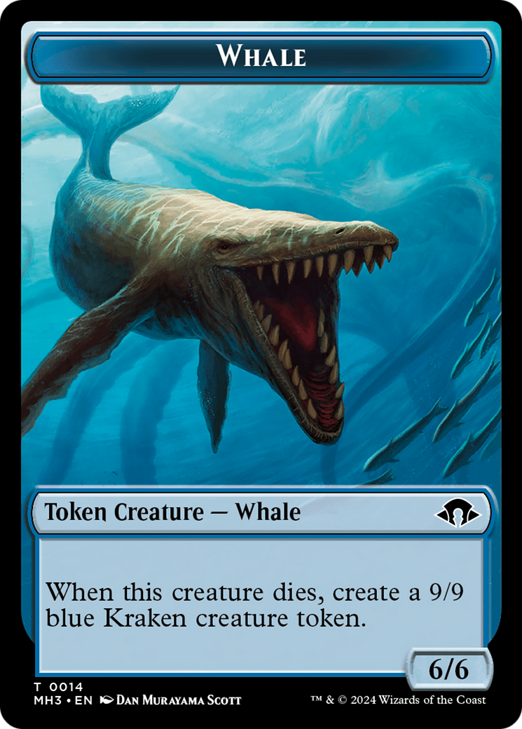 Eldrazi Spawn // Whale Double-Sided Token (MH3-2 // 14) - Modern Horizons 3 Foil