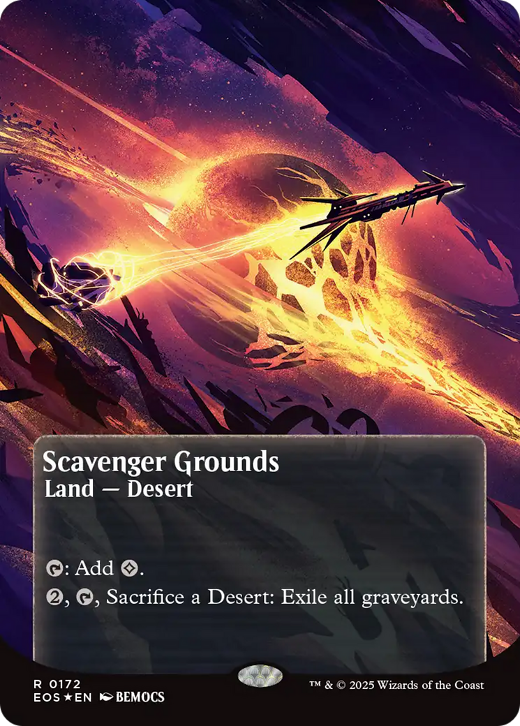 Scavenger Grounds (0172) (Borderless) (Galaxy Foil) [Edge of Eternities: Stellar Sights] | The CG Realm