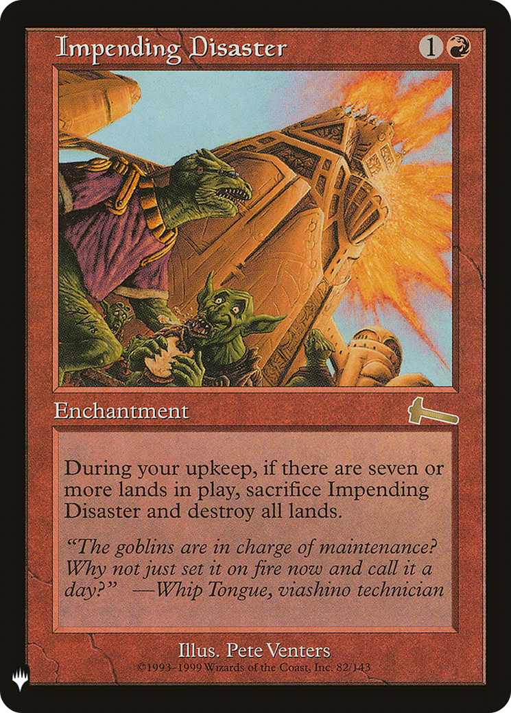 Impending Disaster (LIST-082) - The List