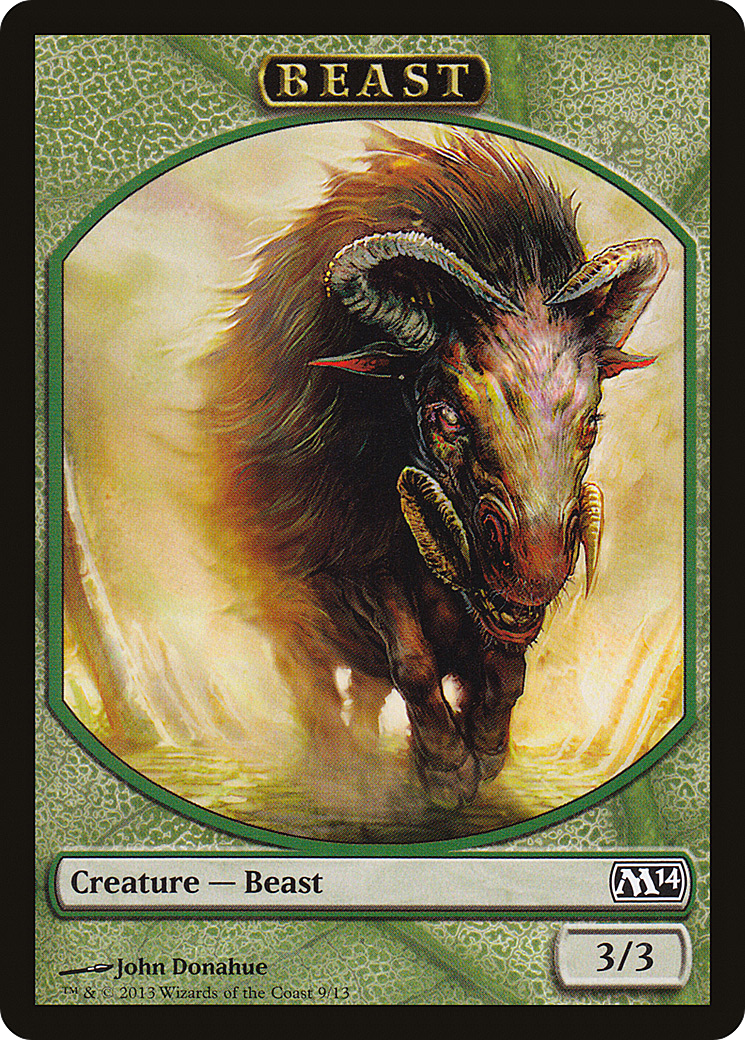Beast Token (M14-009) - Magic 2014 Tokens