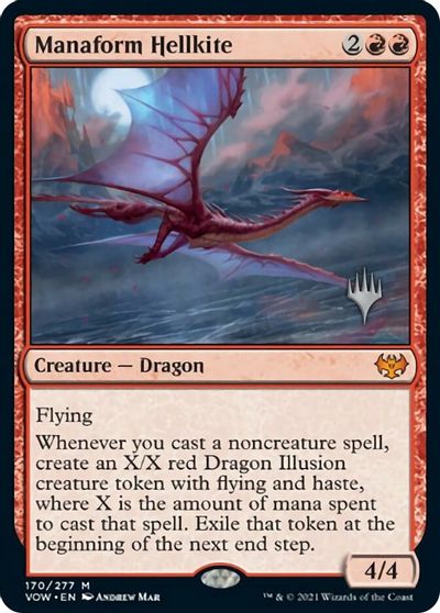 Manaform Hellkite (Promo Pack) [Innistrad: Crimson Vow Promos] | The CG Realm
