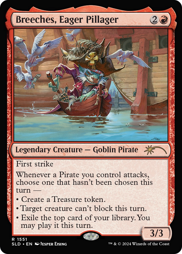 Breeches, Eager Pillager (Rainbow Foil) [Secret Lair Drop Series] | The CG Realm