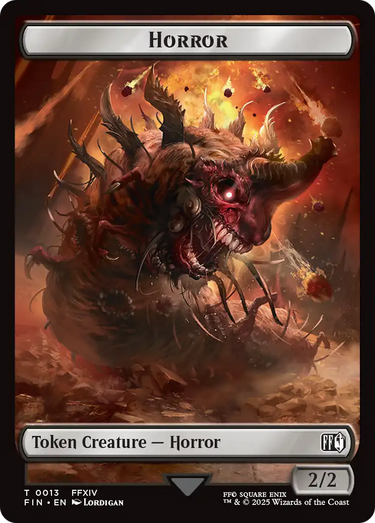 Hero (0007) // Horror Double-Sided Token (FIN-7 // 13) - FINAL FANTASY