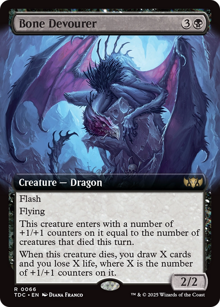 Bone Devourer (Extended Art) [Tarkir: Dragonstorm Commander] | The CG Realm