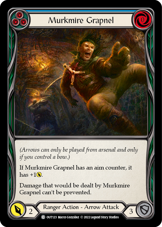 Murkmire Grapnel (Blue) [OUT123] (Outsiders)  Rainbow Foil | The CG Realm