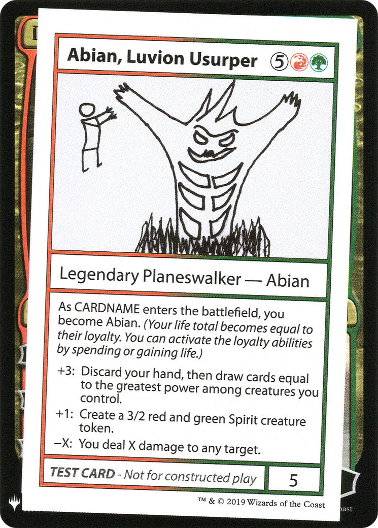 Abian, Luvion Usurper (CMB1-) - Mystery Booster Playtest Cards 2019