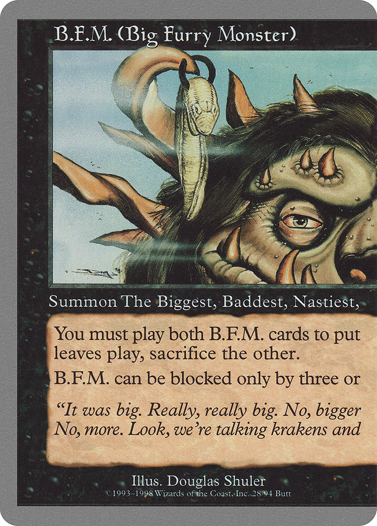 B.F.M. (Big Furry Monster) (28) (UGL-028) - Unglued