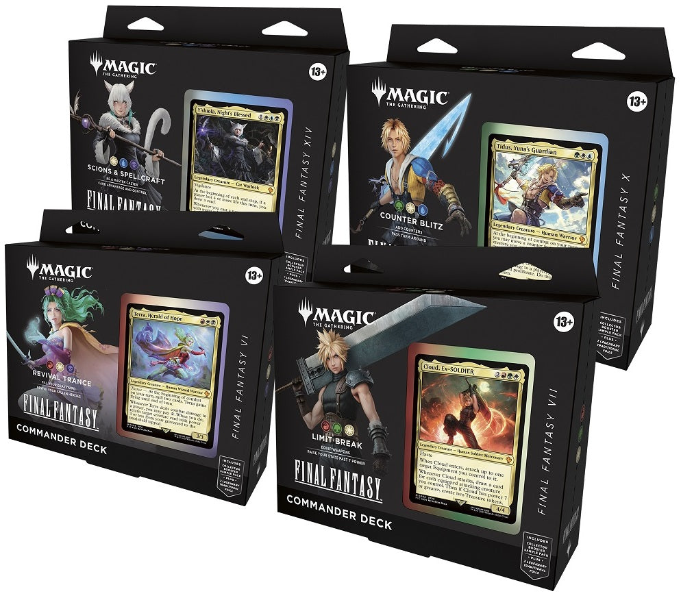 MTG FINAL FANTASY COMMANDER Set of 4 (Release Date:  2025-06-13) | The CG Realm