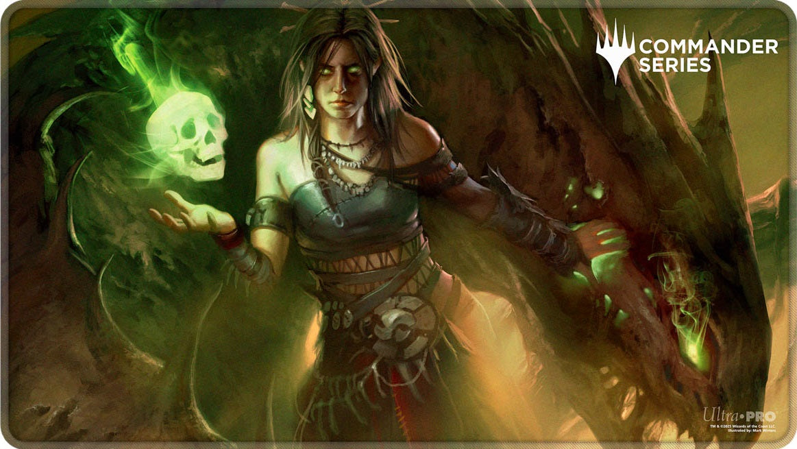 UP PLAYMAT MTG COMMANDER SERIES FAN VOTE 2 MEREN STITCHED | The CG Realm