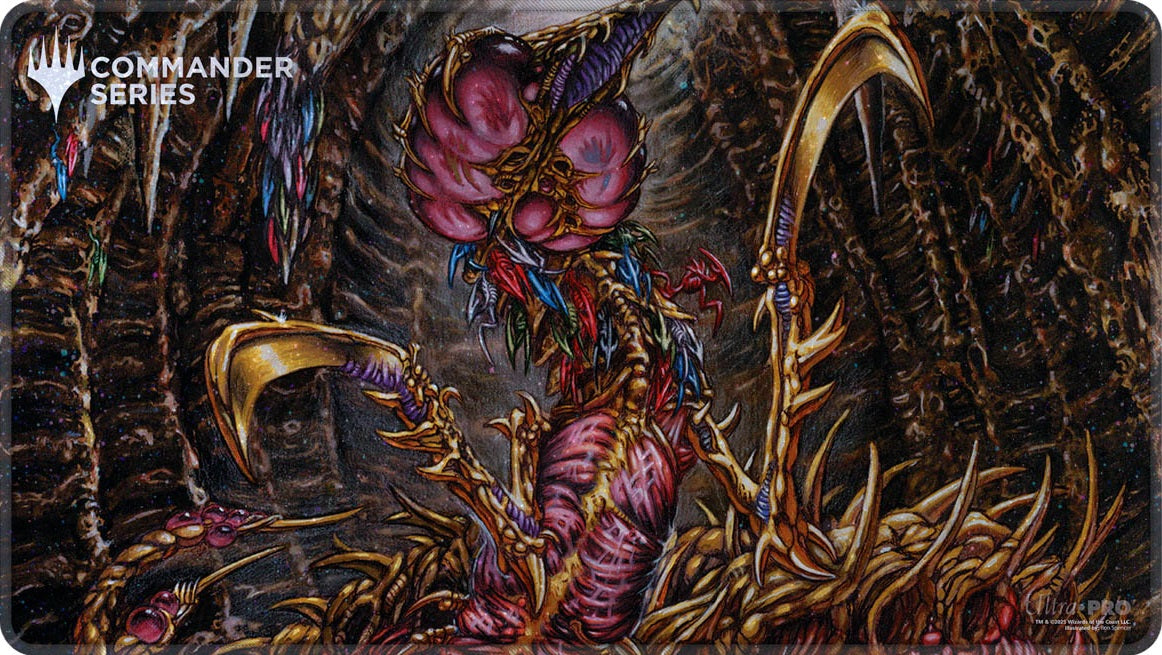 UP PLAYMAT MTG COMMANDER SERIES FAN VOTE 1 SLIVER QUEEN HOLOFOIL | The CG Realm