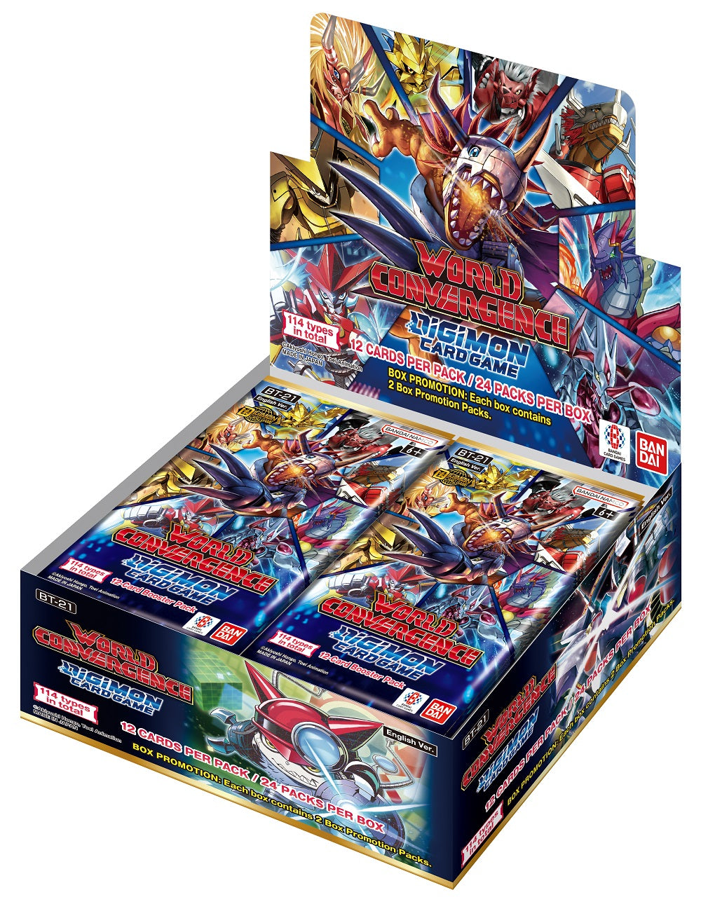 DIGIMON CG BT21 WORLD CONVERGENCE BOOSTER (Release Date:  2025-04-25)