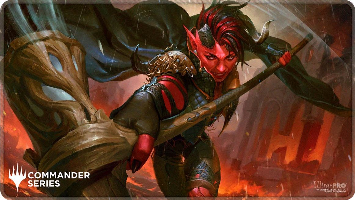 UP PLAYMAT MTG COMMANDER SERIES FAN VOTE 2 KARLACH STITCHED | The CG Realm