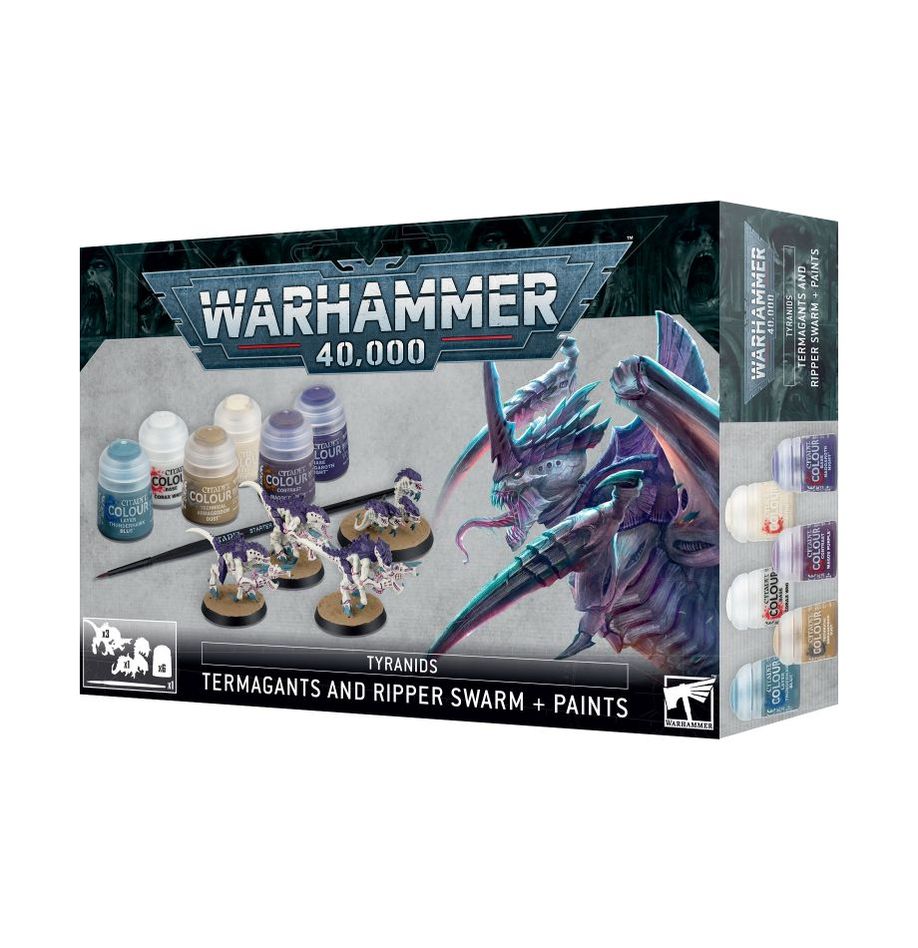 Tyranids: Termagants and Ripper Swarm + Paints Set | The CG Realm