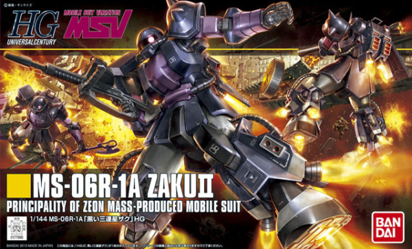HGUC 1/144 #151 MS-06R-1A Zaku II Black Tristars | The CG Realm