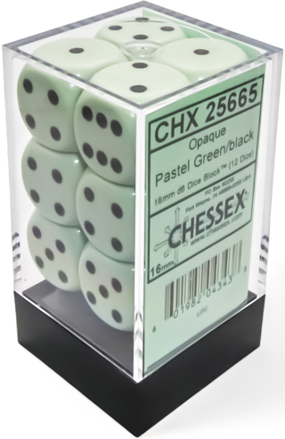 OPAQUE 12D6 PASTEL GREEN/BLACK 16MM | The CG Realm