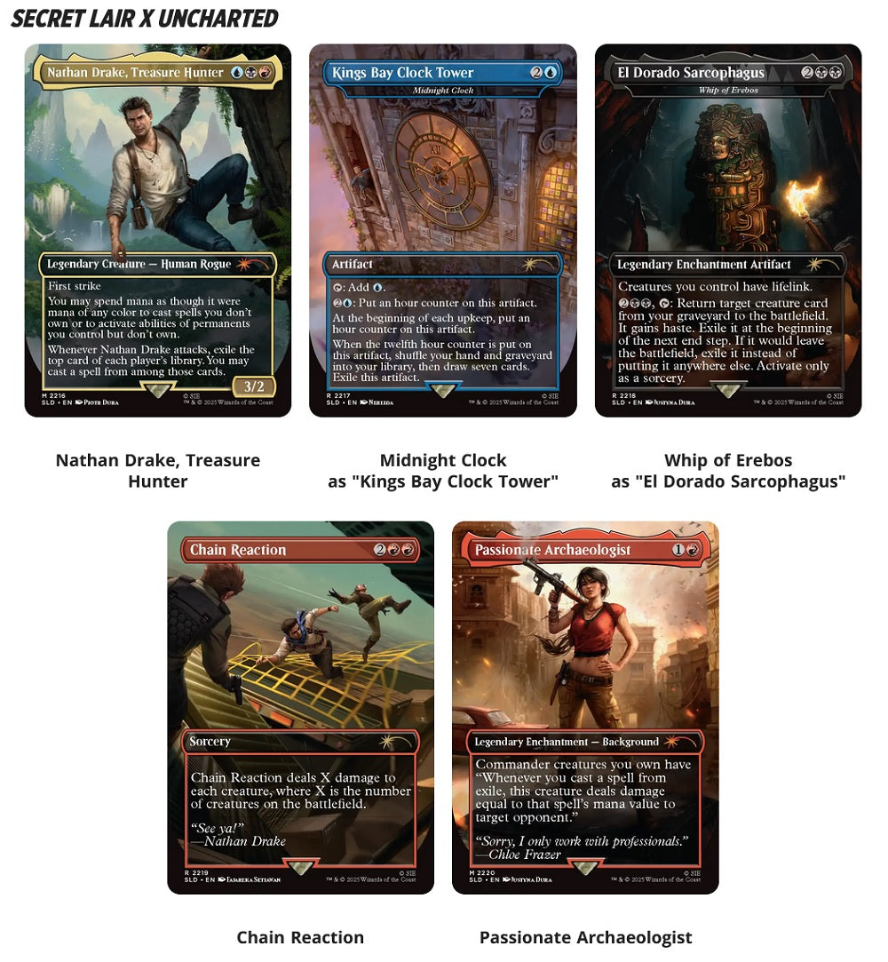 MTG SECRET LAIR PLAYSTATION SUPER DROP UNCHARTED: SAGA OF THIEVES REGULAR(Release Date: December 18, 2025)