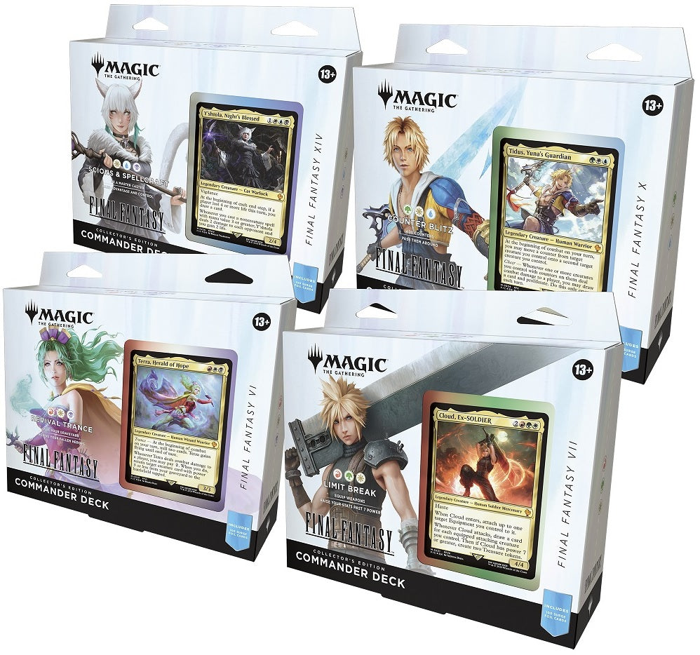 MTG FINAL FANTASY COLLECTOR COMMANDER Set of 4 (Release Date:  2025-06-13) | The CG Realm