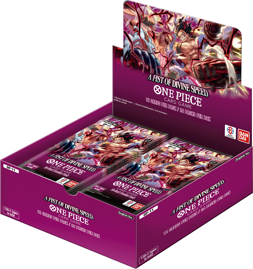 ONE PIECE CG OP-11 A FIST OF DIVINE SPEED BOOSTER BOX (Release Date:  2025-06-06)
