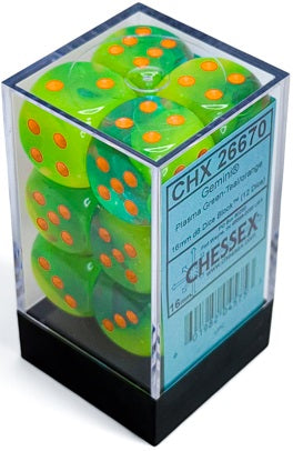 GEMINI 12D6 PLASMA GREEN-TEAL/ORANGE LUMINARY 16MM