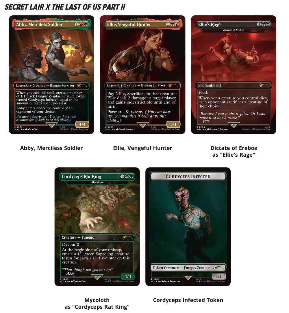 MTG SECRET LAIR PLAYSTATION SUPER DROP THE LAST OF US PART II: PATH OF RETRIBUTION REGULAR (Release Date: December 18, 2025) | The CG Realm