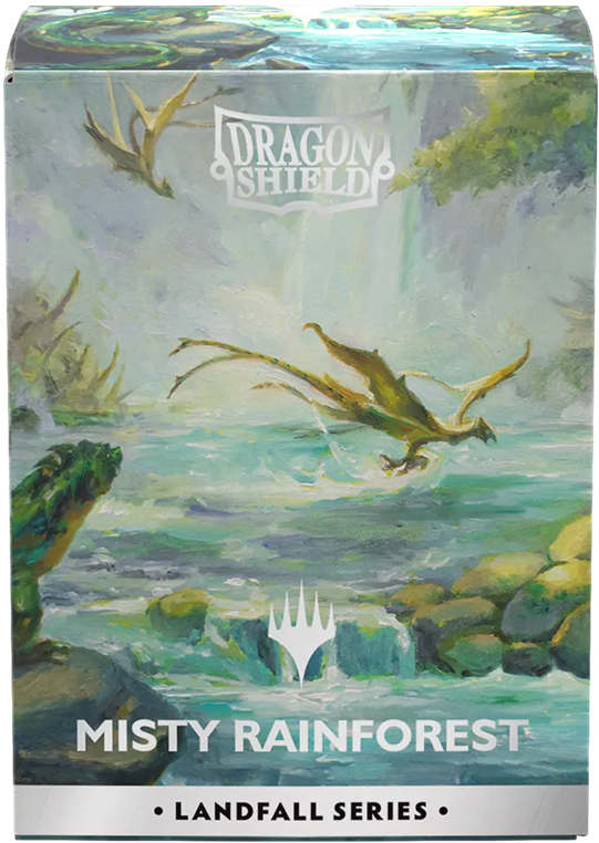 DRAGON SHIELD MAGIC THE GATHERING LANDFALL SERIES MISTY RAINFOREST | The CG Realm