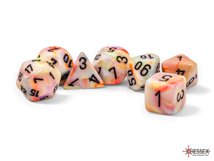 FESTIVE 7-DIE SET MEGA-HEDRAL CIRCUS/BLACK