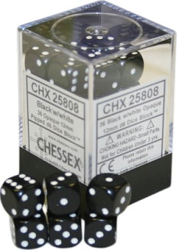 OPAQUE 36D6 BLACK/WHITE 12MM | The CG Realm