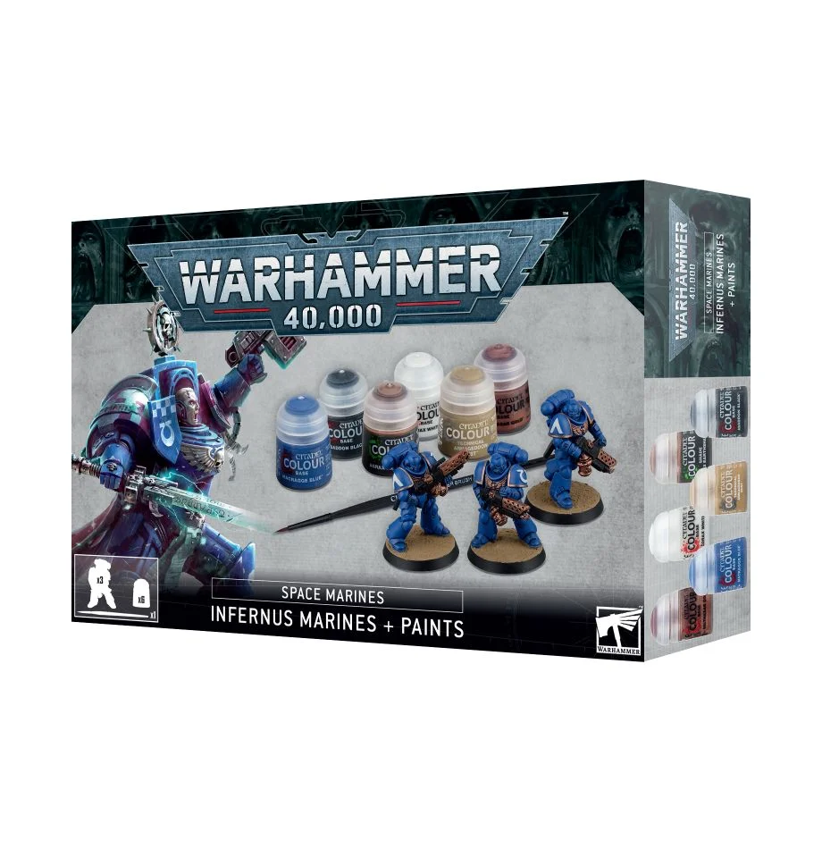 Space Marines: Infernus Marines + Paints Set | The CG Realm