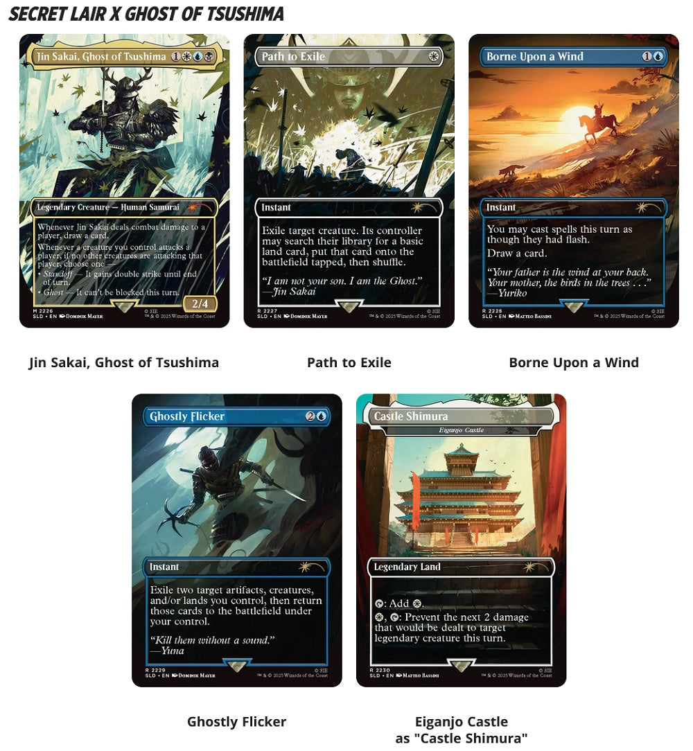 MTG SECRET LAIR PLAYSTATION SUPER DROP GHOSTS OF TSUSHIMA: SHADOW SAMURAI REGULAR (Release Date: December 18, 2025) | The CG Realm
