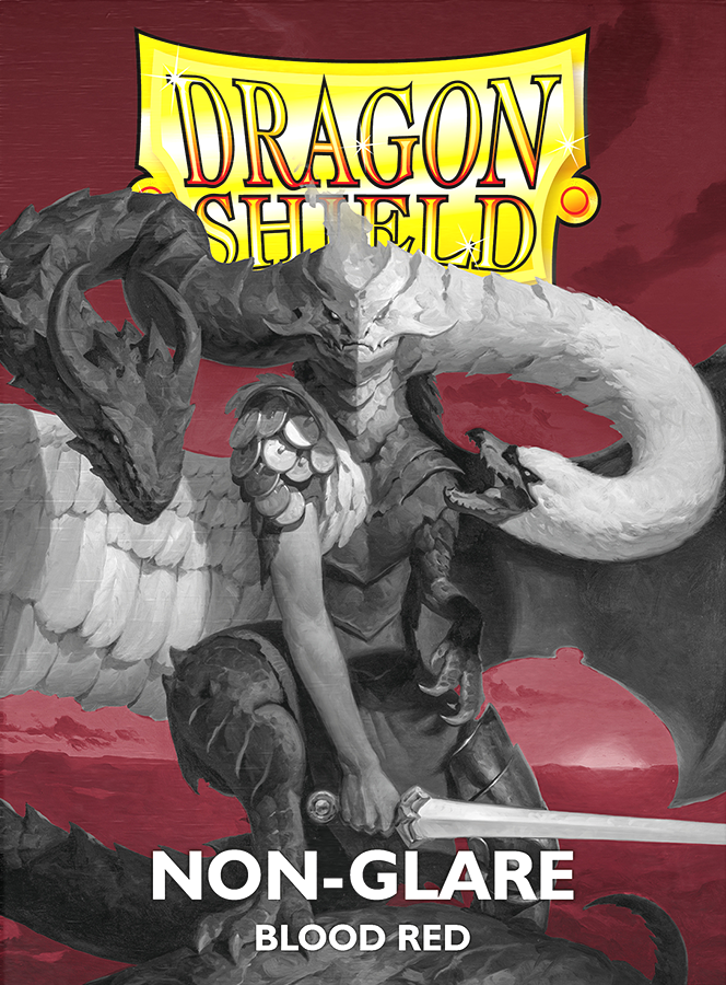 DRAGON SHIELD SLEEVES MATTE BLOOD RED NON-GLARE 100CT | The CG Realm