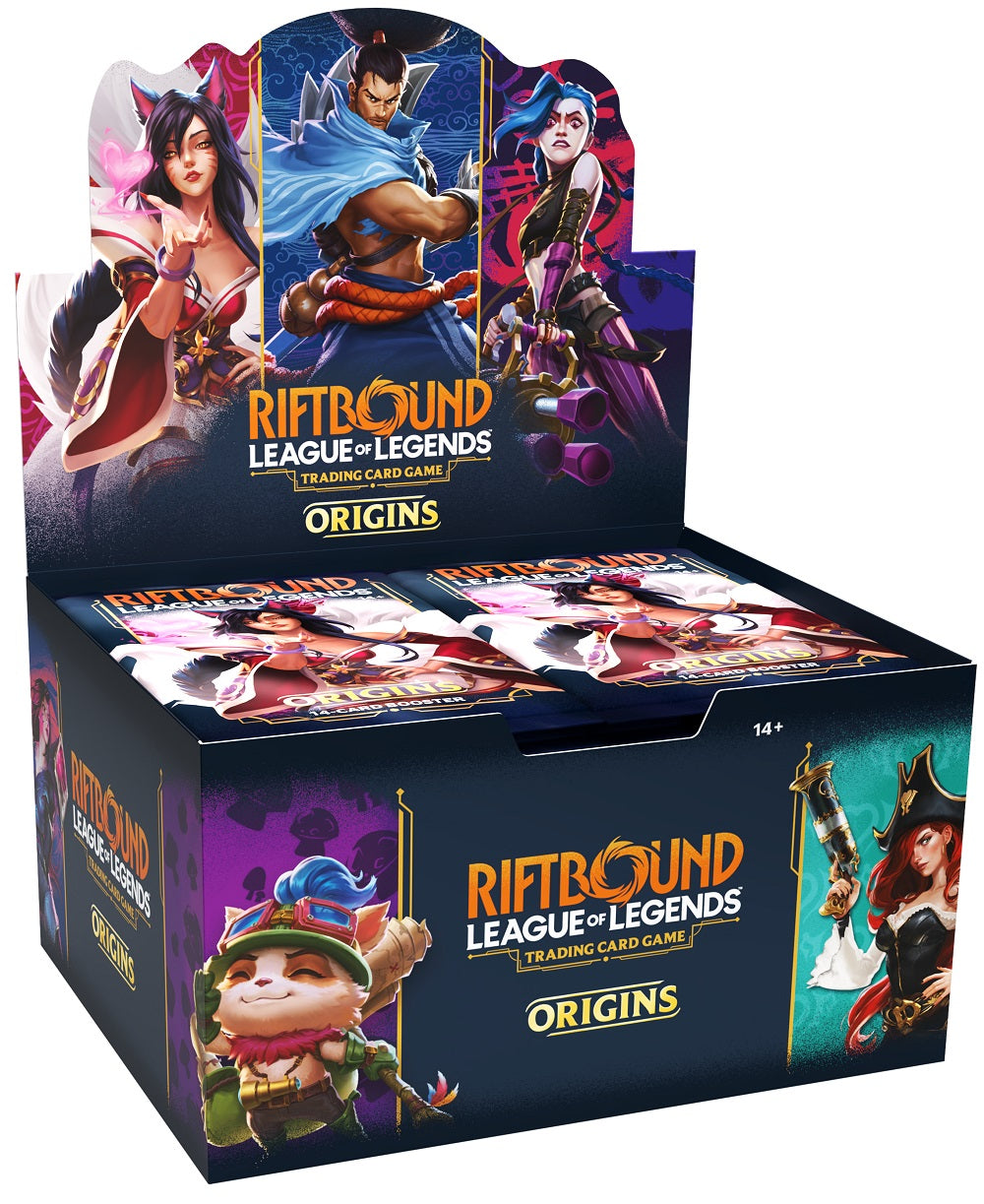 RIFTBOUND LEAGUE OF LEGENDS TCG ORIGINS BOOSTER DISPLAY (Release Date:  2025-10-31) | The CG Realm